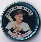1964 Topps Baseball Coins lot of 50 coins incl Clemente Spahn Kaline 