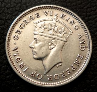   LIKE~ BRITISH GUIANA ~ 1941 4 PENCE ~ KING GEORGE VI ~ SILVER COIN