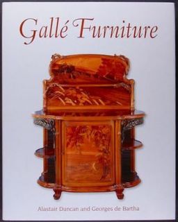 Book ART NOUVEAU FURNTURE BY EMILE GALLE  Wonderful New Illustrated 
