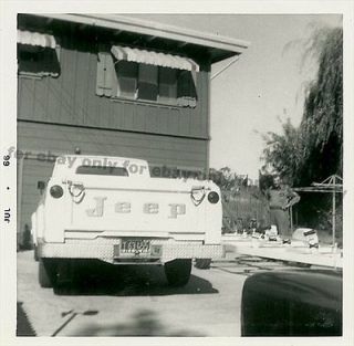Vintage Old 1966 Photo of a JEEP Truck Pick up California License 