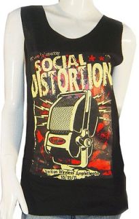 Social Distortion Verizon Wireless Amphitheater Printed T shirt Black 