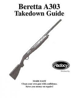 Beretta A303 Shotgun Takedown Guide Radocy AL 2 AL 3