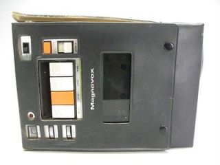   Magnavox Cassette Tape Recorder Deck Portable Player w/Leather Case
