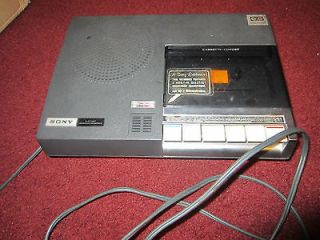 Vintage Sony Cassette Player TC 80 Cassette Corder TESTED Electret Mic 