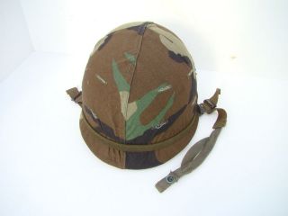 Original US Military Vietnam Era Steel Helmet w/Cover & Liner
