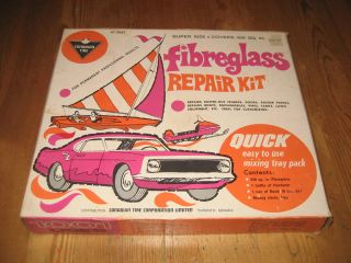 Canadian Tire Store Collectable Vintage Retro Fibreglass Repair Kit 