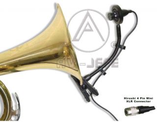   Instrument Mic Horn Saxophones for Audio Technica Hirose 4 pin systm
