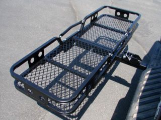 FOLDING CARGO CARRIER LUGGAGE BASKET 2 RECEIVER HITCH TRUCK SUV PICK 