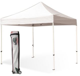   10 X 10 EZ Pop Up Canopy Tent with Deluxe Roller Bag and Awning