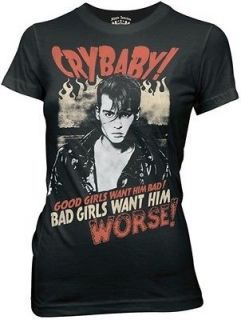 Cry Baby Bad Girls Want Him Movie Womens Fitted X Large T Shirt