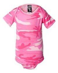 Pink Camouflage Camo Infant Baby Creeper Onesie NB 6M 12M 18M Code V 