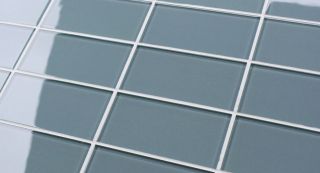   Blue Grey 3x6 Glass Subway Tile for Kitchen Backsplash & Bathroom