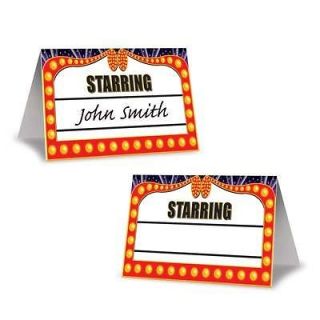 Hollywood Awards Night Place Card red carpet themed party event