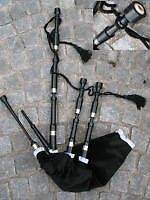 FULL SET OF HIGHLAND BAGPIPES DELRIN MADE IN SCOTLAND