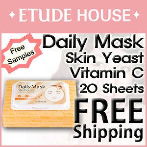Etude House] EtudeHouse Daily Mask Skin Yeast + Vitamin C 20 sheets