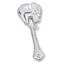Sterling Silver Baby Elephant Baby Rattle