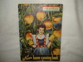   Vintage 1943 Kerr Home Canning Recipe Cook Book Advertising War Bonds