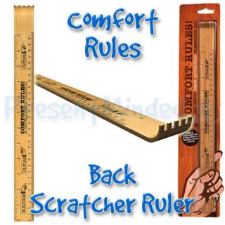   – Backscratcher Ruler  Fun Novelty Wooden Back Scratcher & Ruler