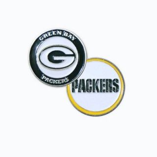 Licensed NFL Green Bay Packers 2 sided Golf Ball Marker + BONUS