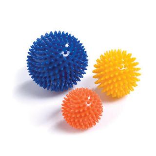 PhysioRoom Spiky Massage Balls Stress Reflexology   Pack of 3   6, 8 