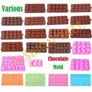   Shapes Silicone Mold Chocolate Muffin Jelly Ice Cake Baking DIY Tools