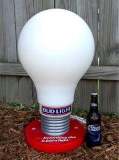     Bud Light Beer   Huge 22 Light Bulb Table Lamp   Bar Tavern