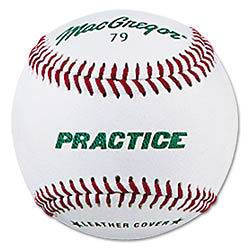 leather practice baseballs in Baseballs