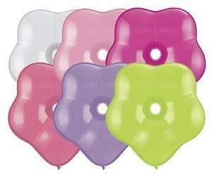 Spring Assorted Flower/Blossom Shaped 6 Balloons x 25