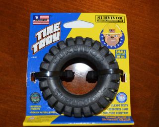 Tough Strong Rubber Chew Tire Trax Dog Toy PitBull Survivor