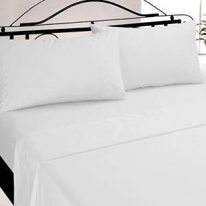 LOT of 25 NEW WHITE HOTEL PILLOW CASES COVERS T 180