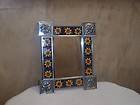 Mirror  Mexican Tile and Tin Mirror Rustic
