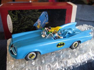 Vintage Hallmark Batman, Robin, Batmobile Christmas Tree Ornament 