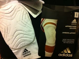 adidas Mens Padded Knee GFX Compression Sleeve Black or White