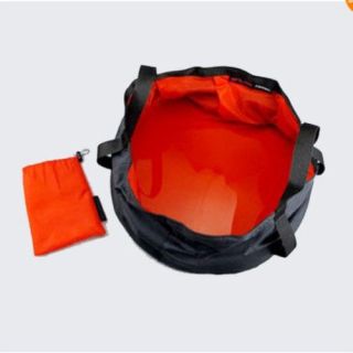   Mini Foldable Folding Washbasin Footbath Waterproof Basin Pot Red