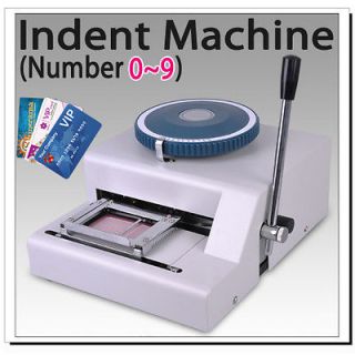 New Manual Indentor Indenting Machine Stamping PVC Credit ID Magnetic 