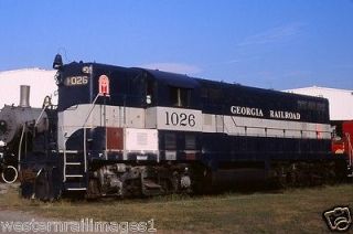 Georgia Railroad   Loco # 1026   35mm original slide # r94
