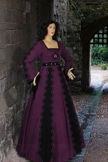 Medieval Italian Renaissance Maiden Dress or Gown Handmade from 