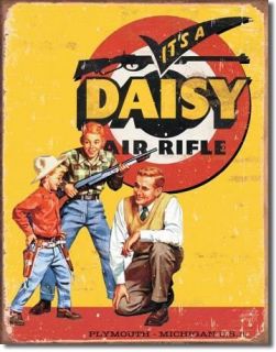 Nostalgic Tin Metal Sign Daisy BB GUN Air Rifles NEW