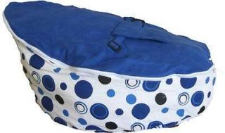 Baby Toddler Kids Portable Bean Bag Seat / Snuggle Bed   Blue Dot/Blue