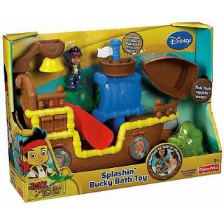 Jake and the NeverLand Pirates   Splashin Bucky Bath Toy, NEW