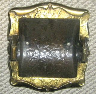   CARRIAGE HOUSE BRASS BATHROOM RECESSED TOILET PAPER/TISSUE HOLDER