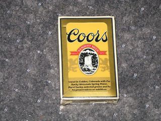 COORS BEER PLAYING CARDS DECK SEALED NEW CHRISTMAS STOCKING STUFFER