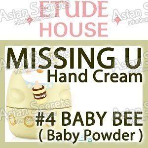   Missing U Hand Cream   Bee Happy 30ml #4 Baby Bee_Citrus Baby Powder