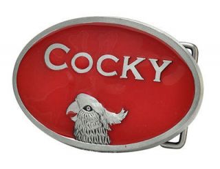Red Cocky Belt Buckle Funny TV SHOW Painted Metal Cool Unique Hip New