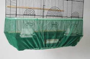 PREVUE SEED GUARD SKIRT 8” X42 82” MESH ASSORT COLORS BIRD CAGE 