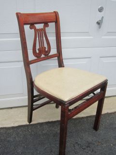 STAKMORE Aristocrats of Folding Furniture Antique Wood Folding CHAIR