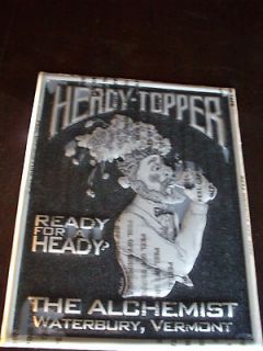   Heady Topper Metal Sign limited collectible +2 coasters beer IPA