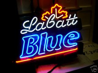 LABATT BLUE BEER BAR NEON LIGHT SIGN me162