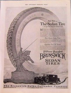 1923 BRUNSWICK BALK​E COLLENDER COMPANY FRICTION PROOF​ED SEDAN 