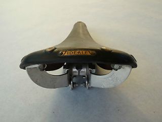 NOS IDEALE MODEL 90 SADDLE WITH ALLOY RAILS AND SEATPOST CLAMP REBOUR